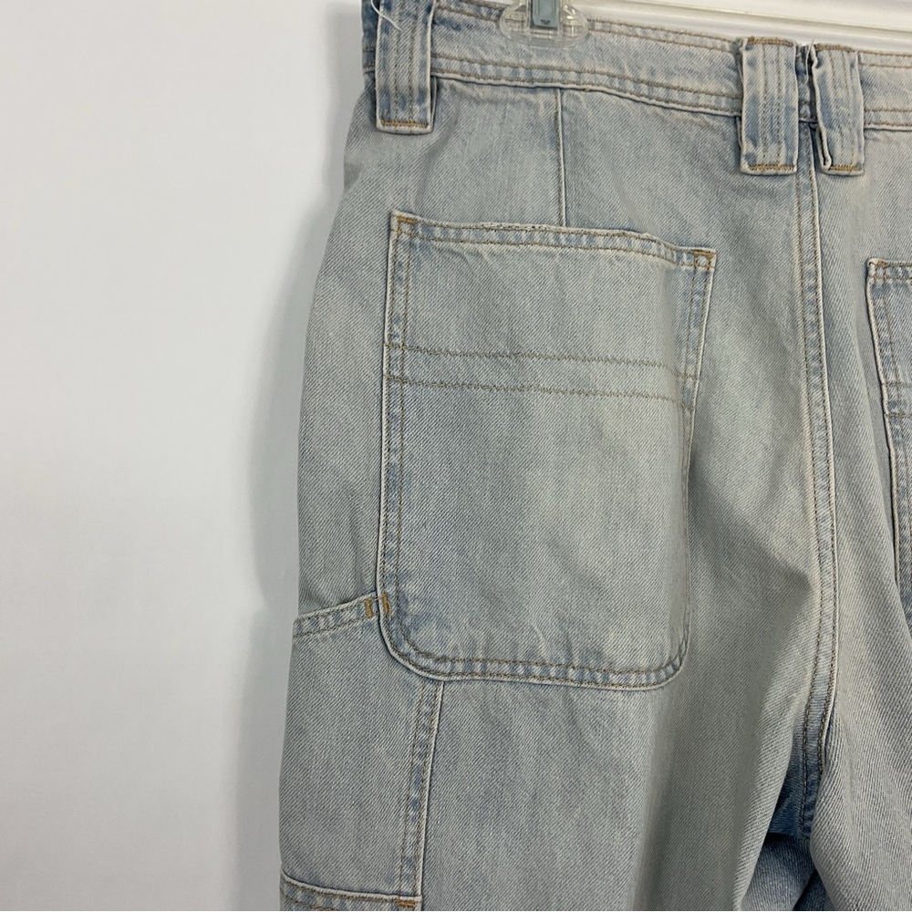 Free People Haywire High Rise Cargo Wide Leg Jeans‎ Size 31 - Picture 5 of 8
